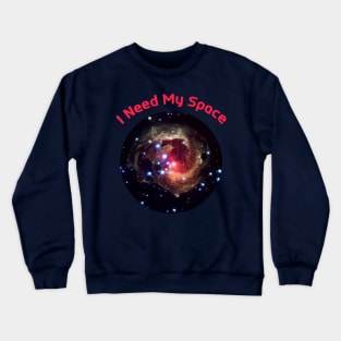 I Need My Space V838 Mon MilkyWay Nebula Crewneck Sweatshirt